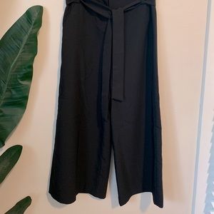 New york and company wide flare capri pants